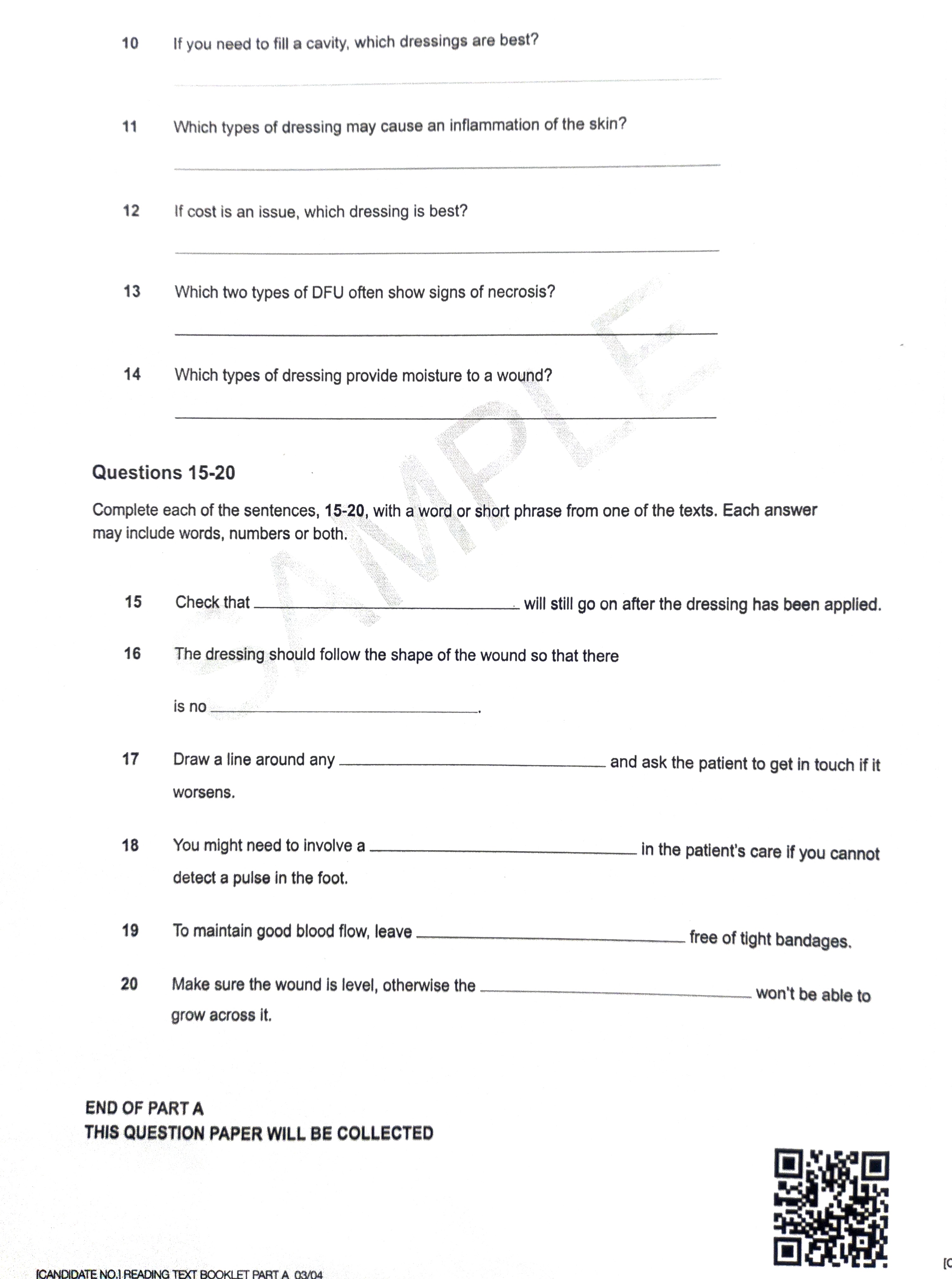 OET Reading Practice Set 1 Page 5