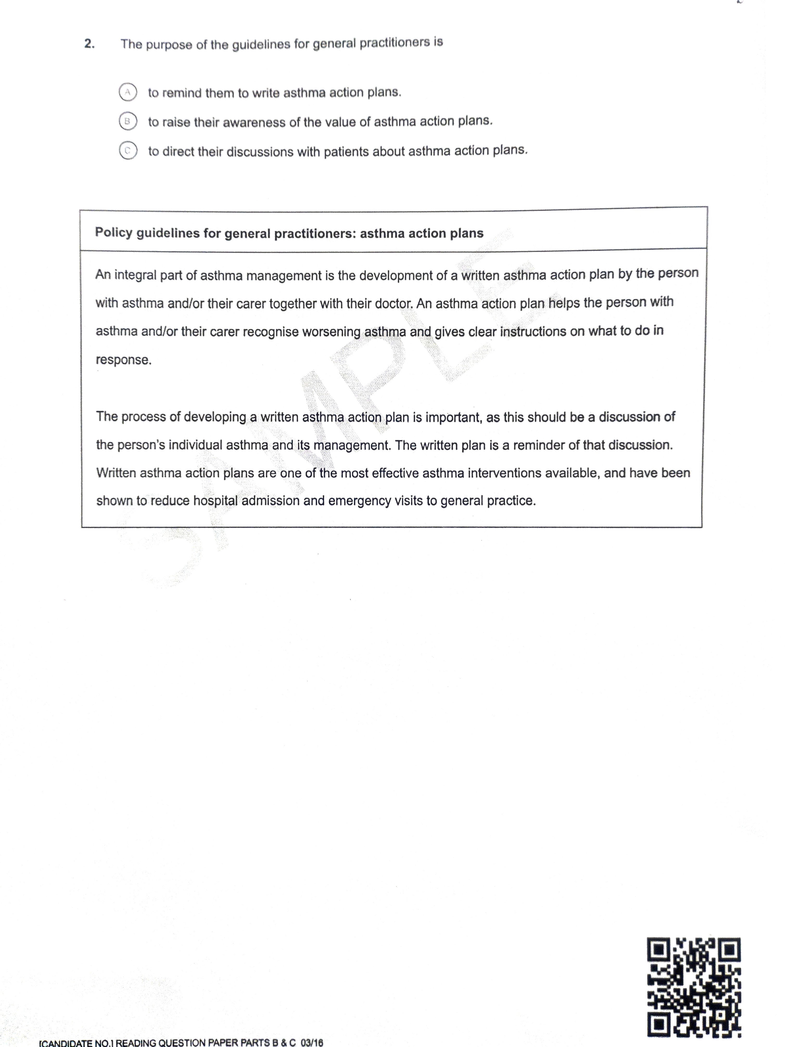 OET Reading Practice Set 1 Page 7